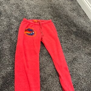 Red aviator nation sweatpants size medium